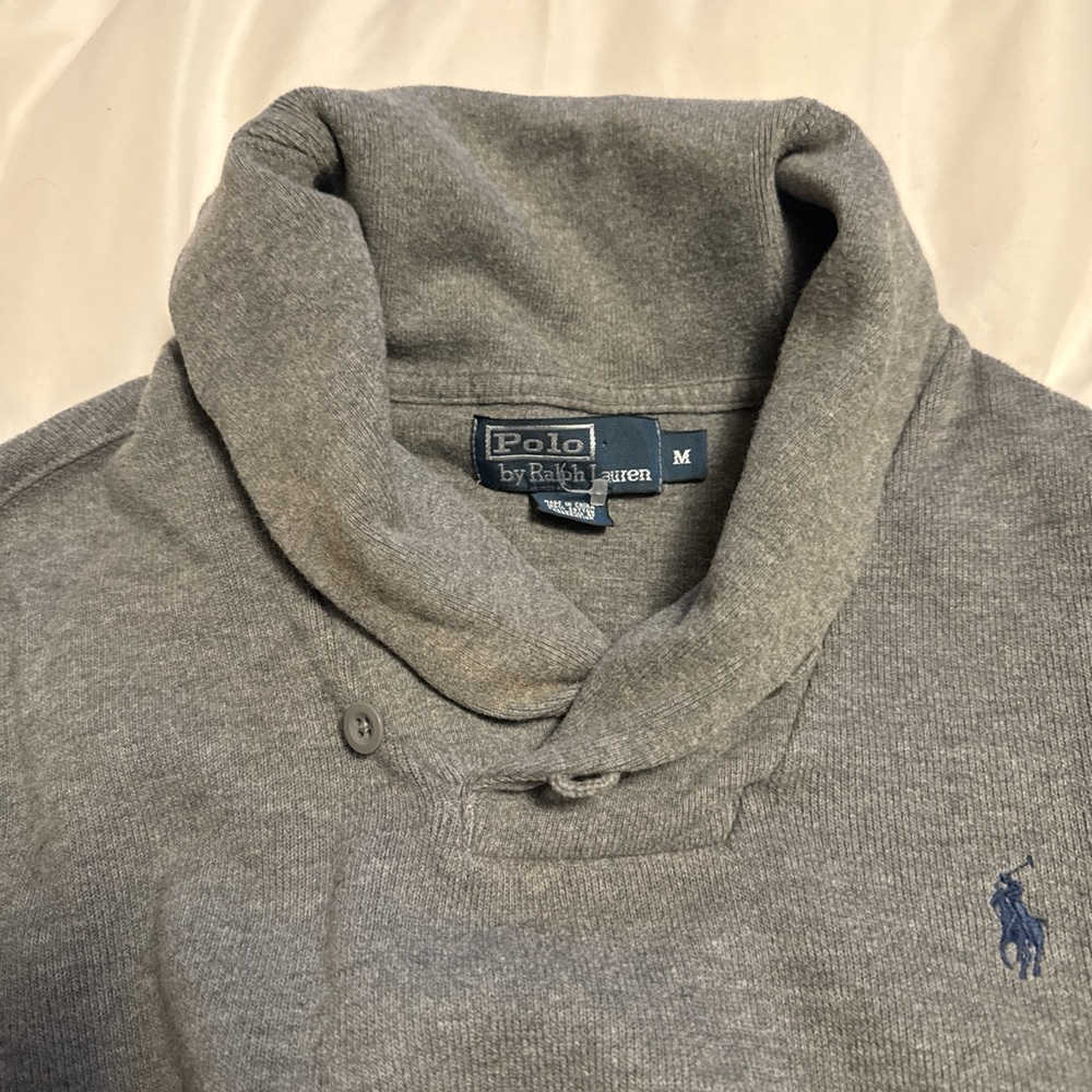 Polo by Ralph Lauren Men's Gray Turtleneck Sweater - Picture 3 of 3
